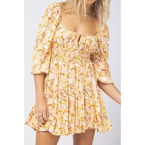 L Space Cassidy Floral Mini Dress in What In Carnation NWT Size Medium